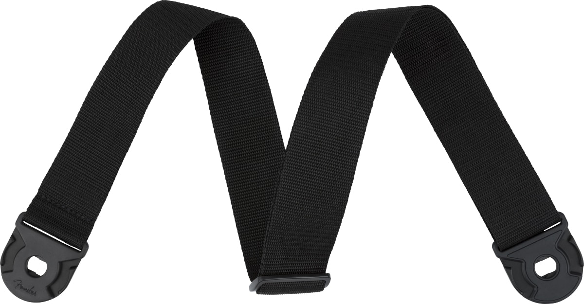 FENDER/Quick Grip Locking End Strap, Black Polypro, 2