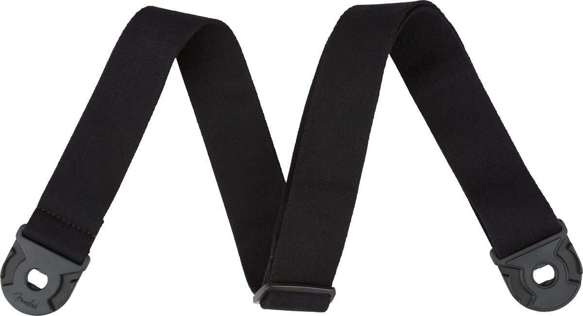 FENDER/Quick Grip Locking End Supersoft Strap, Black, 2