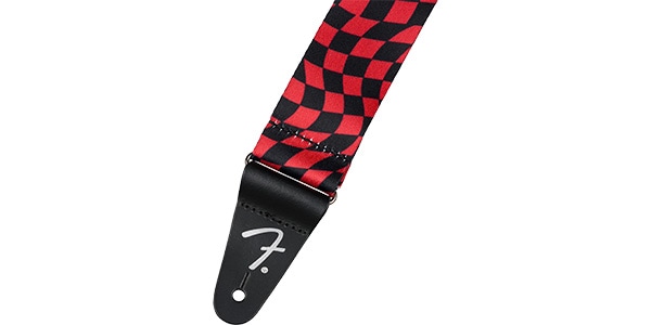 FENDER ( フェンダー )  / Wavy Checkerboard Polyester Strap, Red画像2