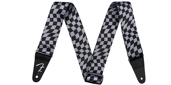 FENDER ( フェンダー )  / Wavy Checkerboard Polyester Strap, Gray
