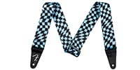 FENDER / Wavy Checkerboard Polyester Strap, Blue