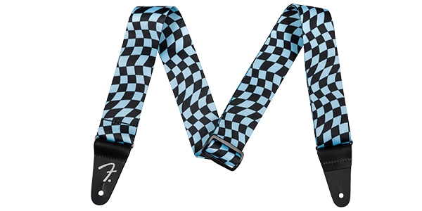 FENDER ( フェンダー )  / Wavy Checkerboard Polyester Strap, Blue