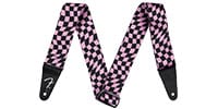 FENDER / Wavy Checkerboard Polyester Strap, Pink