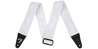 FENDER Weighless Running Logo Strap‚ White　ギターストラップ