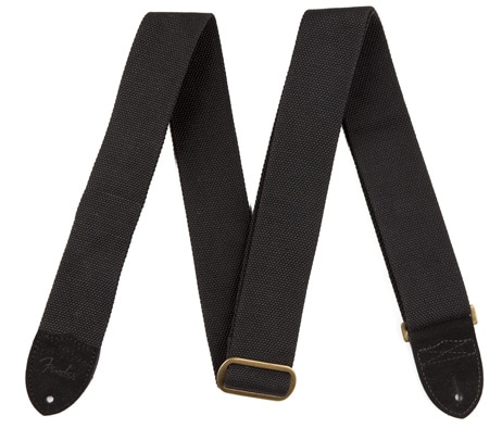 FENDER/STRAP,COTTON W/FENDER LOG BLK