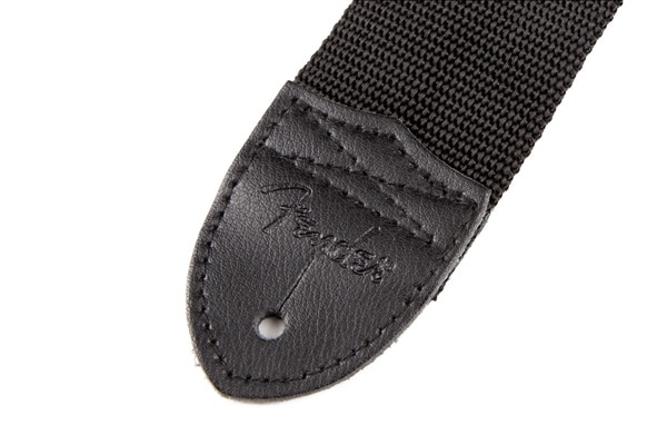 FENDER ( フェンダー ) BLACK POLYESTER LOGO STRAPS ギターストラップ | サウンドハウス