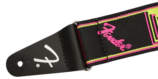 FENDER ( フェンダー )  / NEON MONOGRAM STRAP YLW/PINK画像2