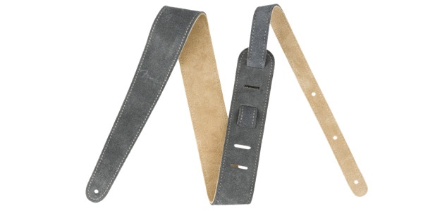 FENDER / 2" RVRS SUEDE STRAP - GRY/TAN