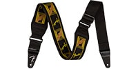 FENDER / Swell Neoprene Strap, Blk/Ylw/Brn Mono, 2.5