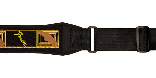 FENDER ( フェンダー )  / Swell Neoprene Strap, Blk/Ylw/Brn Mono, 2.5"画像4