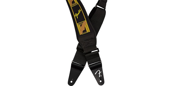 FENDER ( フェンダー )  / Swell Neoprene Strap, Blk/Ylw/Brn Mono, 2.5"画像5