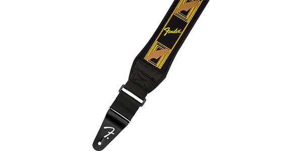 FENDER ( フェンダー )  / Swell Neoprene Strap, Blk/Ylw/Brn Mono, 2.5"画像6