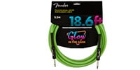 FENDER Professional Glow in the Dark Cable‚ Green‚ 18.6’