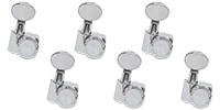 FENDER Fender Locking Tuners with Vintage-Style Buttons, Chrome