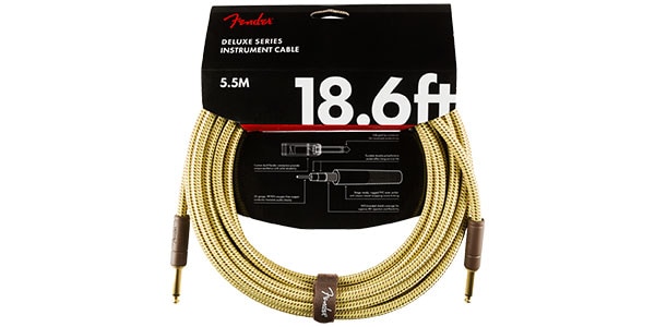 FENDER / Deluxe Series Instrument Cable Tweed S/S 5.6m画像3