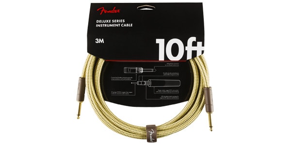 FENDER/Deluxe Series Instrument Cable Tweed S/S 3m