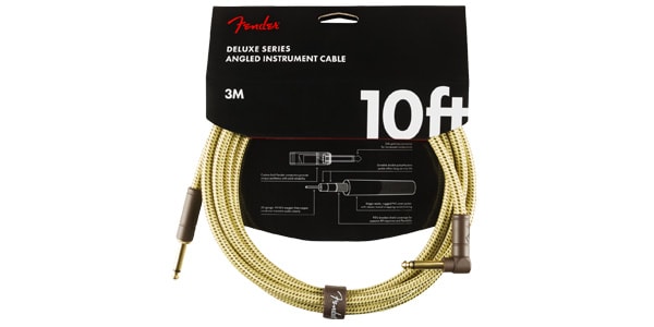 FENDER/Deluxe Series Instrument Cable Tweed S/L 3m