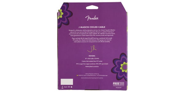FENDER ( フェンダー )  / J Mascis Coil Cable 30&#39; Purple画像5