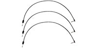 FENDER / Blockchain 24" Patch Cable, 3-pack, Straight/Angle