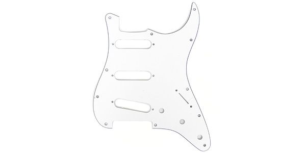 FENDER/11-HOLE MODERN-STYLE STRATOCASTER PICKGUARDS WHITE