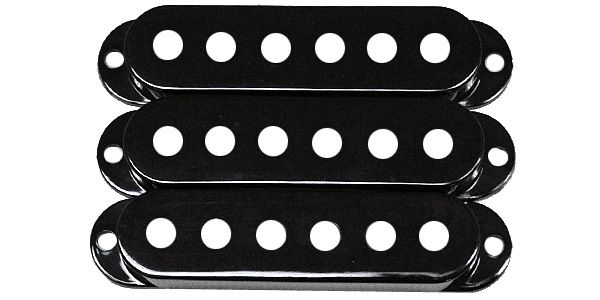 FENDER / STRATOCASTER PICKUP COVERS Black 画像2