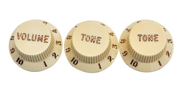 FENDER ( フェンダー )  / STRATOCASTER KNOBS Aged White 画像2