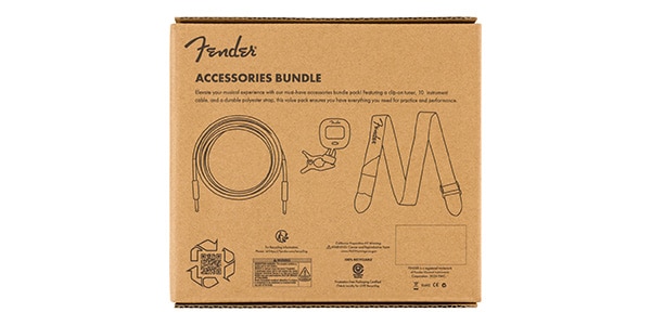 FENDER / Accessories Bundle Pack -- Cable, Tuner, Strap画像6