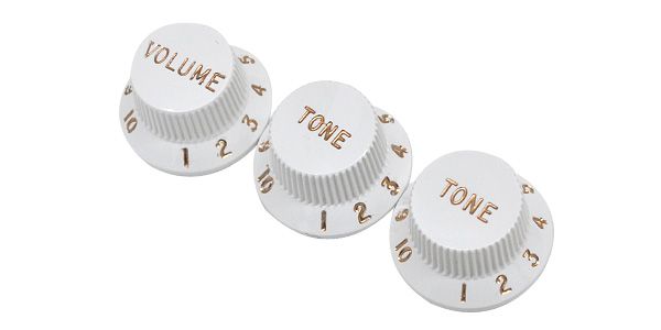 FENDER/STRATOCASTER KNOBS White