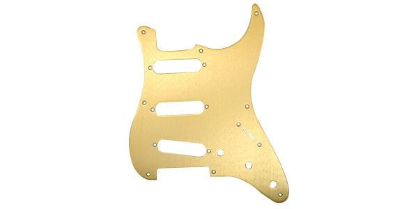 FENDER/8-HOLE '50S VINTAGE-STYLE STRAT PICKGUARDS GOLD ANODIZED