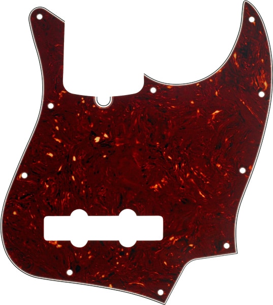 FENDER/4-Ply Tortoise Shell 10-Hole Mount Jazz Bass Pickguard