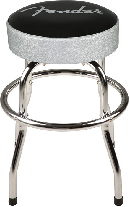 FENDER/SILVER SPARKLE BARSTOOL 24 