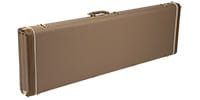 FENDER G&G Deluxe Jazz Bass Hardshell Case, Brown with Gold Plush I