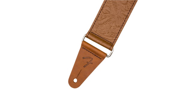 FENDER / Tooled Leather Guitar Strap, 2", Brown画像2