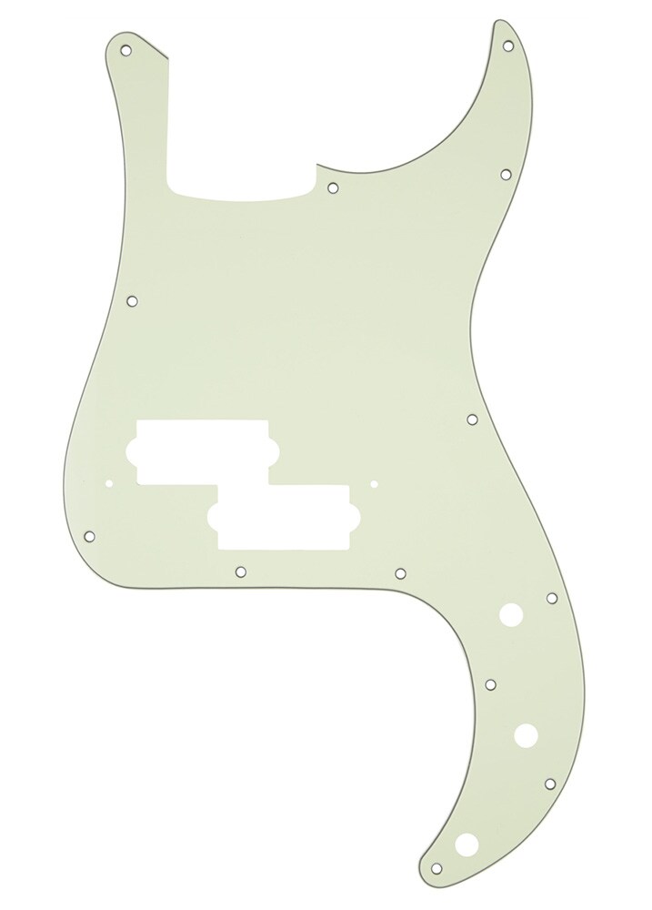 FENDER/Pickguard, Classic  Precision Bass 13-Hole 3-Ply Mint Ivory