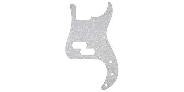 FENDER / Pickguard, Classic  Precision Bass 13-Hole 4-Ply White Peal
