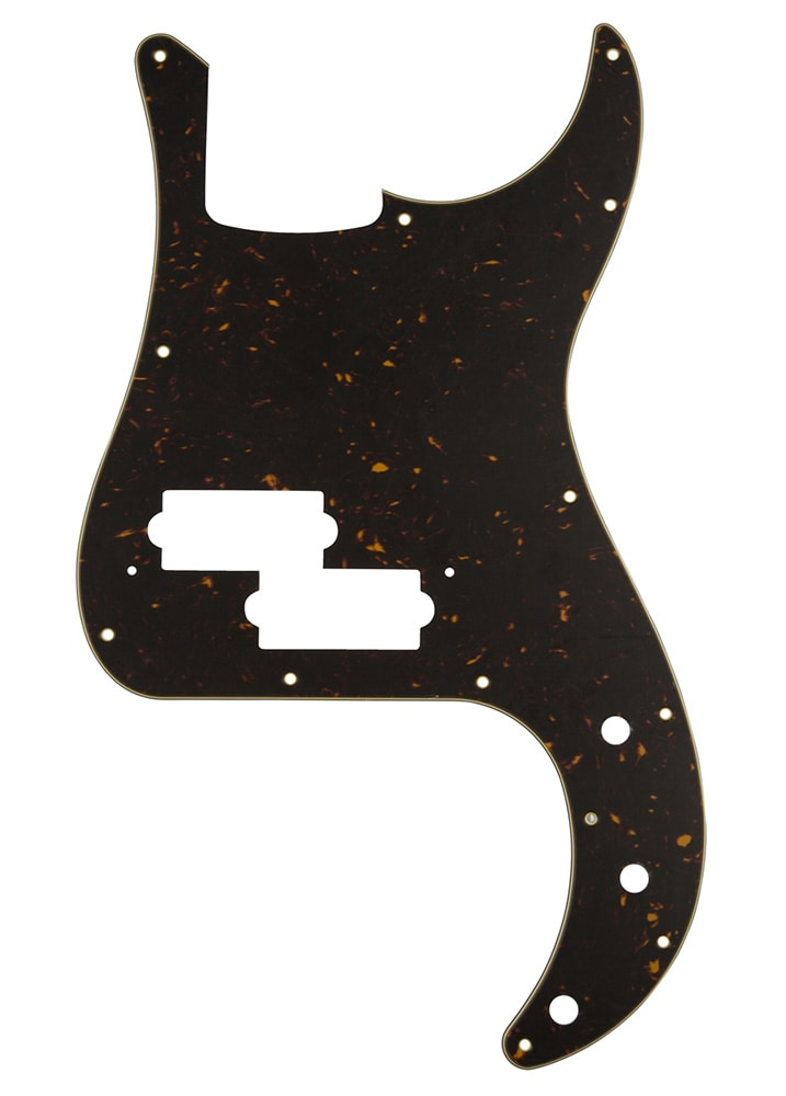 FENDER/Pickguard, Classic  Precision Bass 13-Hole 4-Ply Mint Tortoi