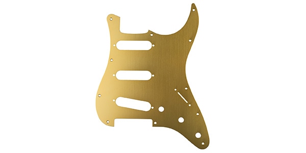 FENDER / Pickguard, Classic 60s Stratocaster 11-Hole 1-Ply Gold Anodi
