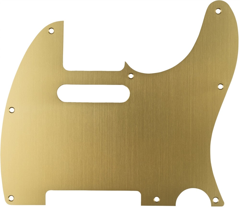 FENDER/Pickguard, Classic 60s Telecaster 8-Hole 1-Ply Gold Anodized