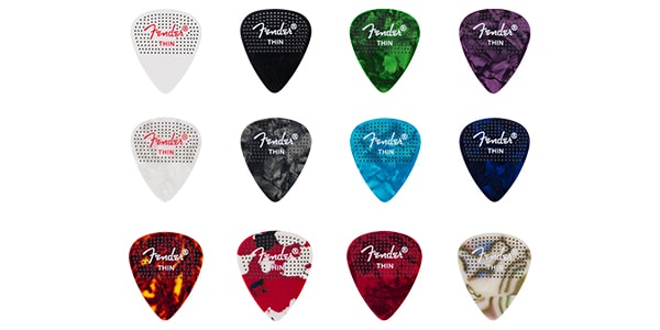 FENDER ( フェンダー )  / 351 Dotted Celluloid Picks, 12-Pack, Thin
