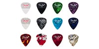 FENDER / 351 Dotted Celluloid Picks, 12-Pack, Medium