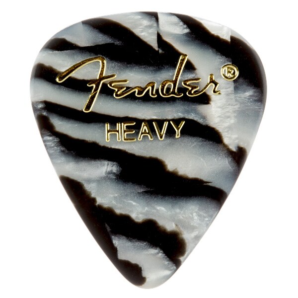 FENDER/351 Shape Graphic Picks Zebra Heavy