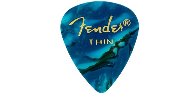 Pick　351　Thin　Shape　Celluloid　Premium　サウンドハウス　FENDER　Turquoise　フェンダー　Ocean