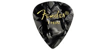FENDER / Premium Celluloid 351 Shape Pick Thin Black Moto