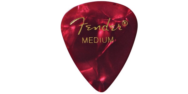 FENDER / Premium Celluloid 351 Shape Picks Medium Red Moto