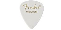 FENDER Premium Celluloid 351 Shape Pick Medium White