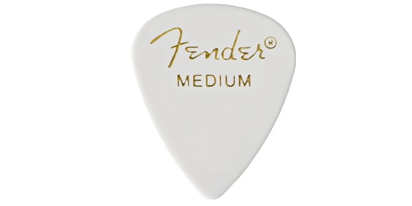 FENDER/Premium Celluloid 351 Shape Pick Medium White