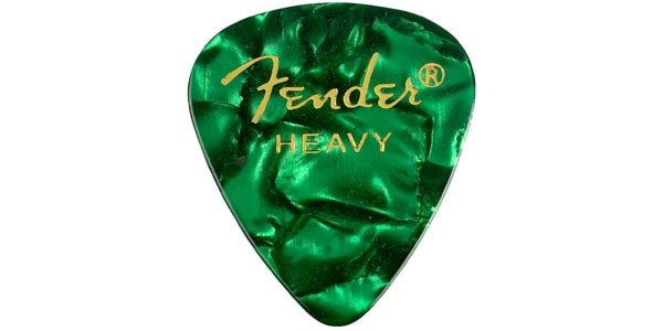 FENDER / Premium Celluloid 351 Shape Pick Heavy Green Moto