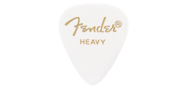 FENDER / Premium Celluloid 351 Shape Pick Heavy White
