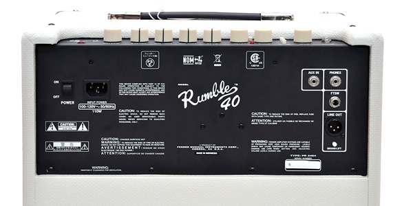 FENDER / RUMBLE 40 V3 IVORY 100V JP画像6