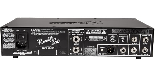 FENDER ( フェンダー ) RUMBLE 500 HEAD 送料無料 | サウンドハウス